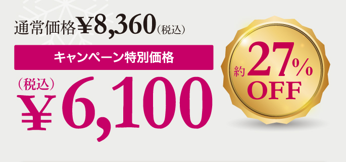 キャンペーン特別価格6,100円